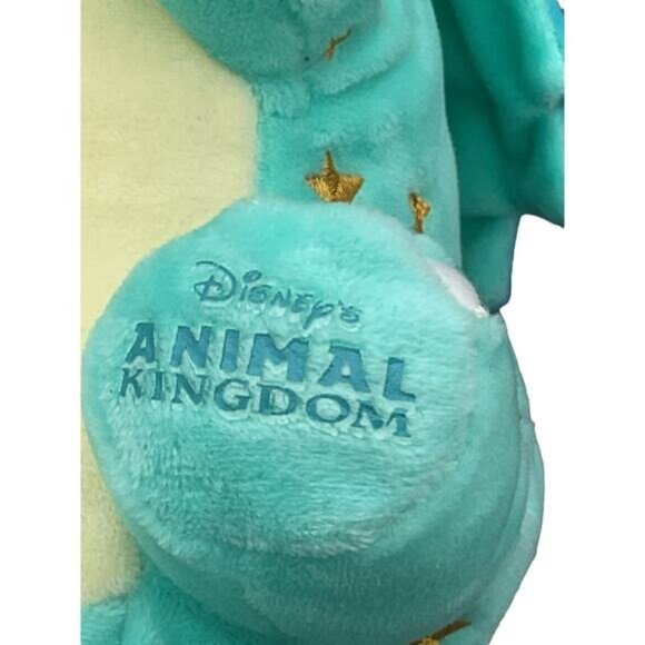 Disneys Animal Kingdom Triceratops Plush Toy With Gold Stars & Turquoise Design - Picture 4 of 8